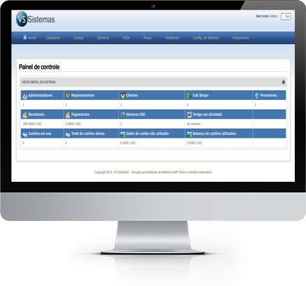 Software financeiro para provedores de internet e empresas de telefonia.